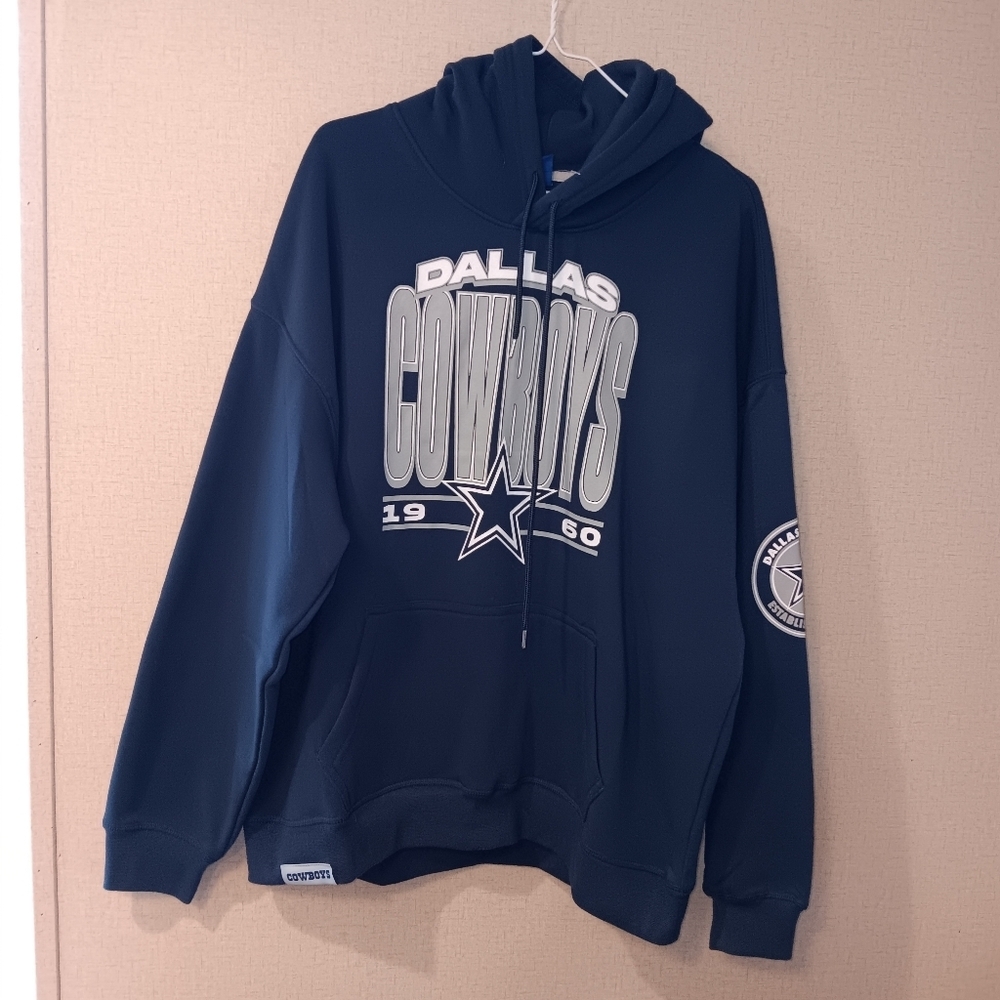 NFL Dallas Cowboys Navy Blue Hoodie Sz L